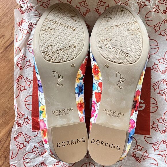 Dorking By Fluchos Geminis D8469 Women's Heel Pumps Floral EU 40 US 9 Spain - Picture 7 of 10